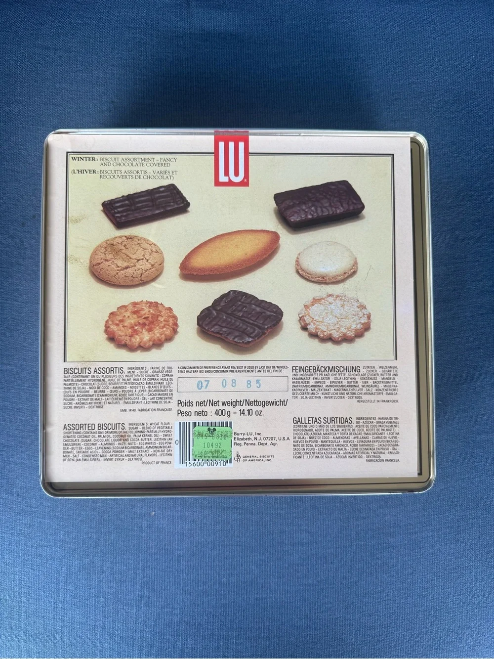 VTG Epcot Cookie Tin
